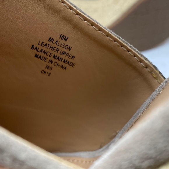 Marc Fisher Alison Leather Espadrille Wedges Sz 10 - Picture 6 of 7